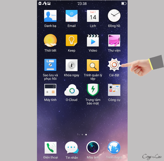 Cách nâng cấp hệ điều hành trên điện thoại OPPO F1